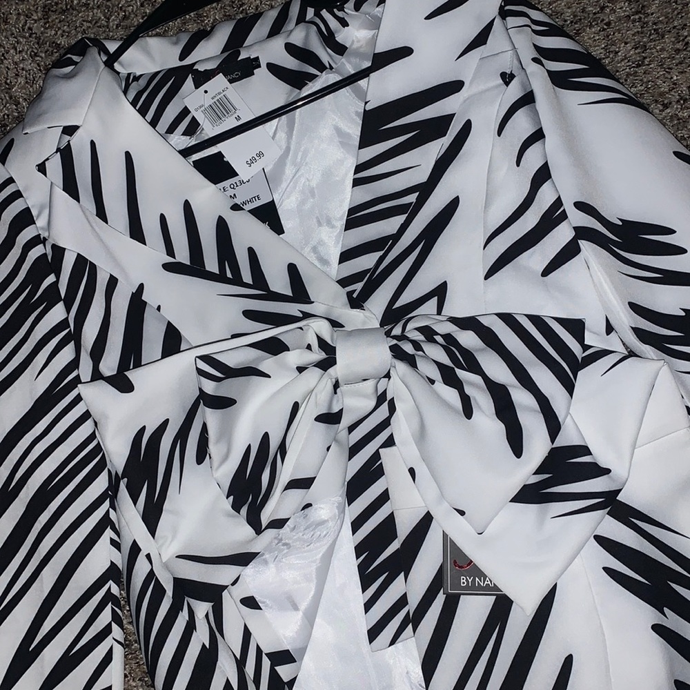 Black and white skirt and jacket